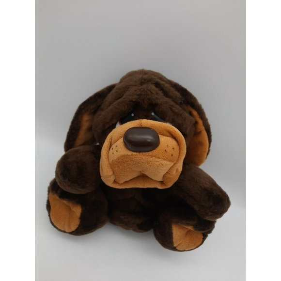 Vtg MTY International Plush Hound Puppy Dog Brown & Beige  8" Sad Eyes - Picture 8 of 11